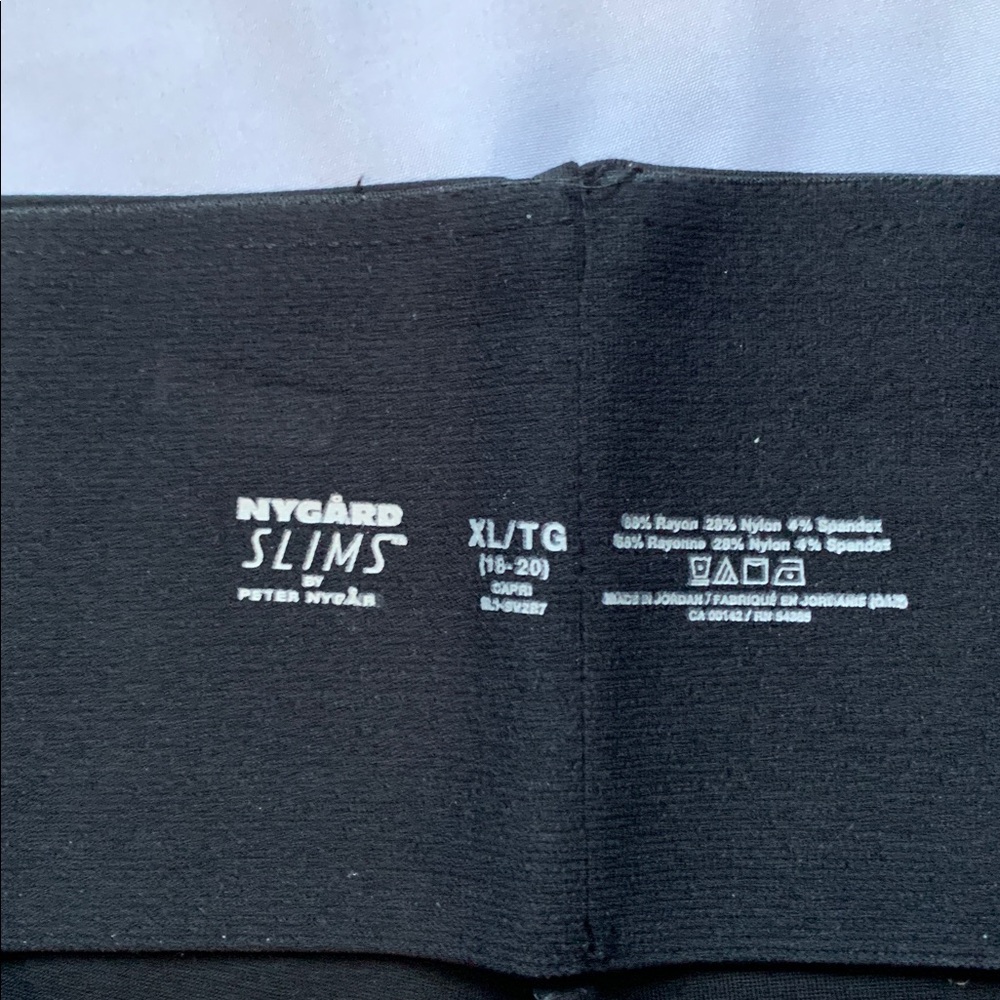 Peter Nygard Black Slims Pants - Picture 8 of 10